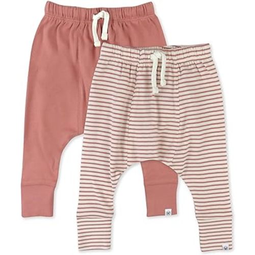 HonestBaby Honest Pants Joggers Pull on 100% Organic Cotton for Infant Baby and Toddler, Boys, Girls, Unisex