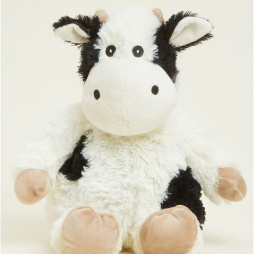 Warmies Black White Cow Stuffed Animals | Black White Cow Plush