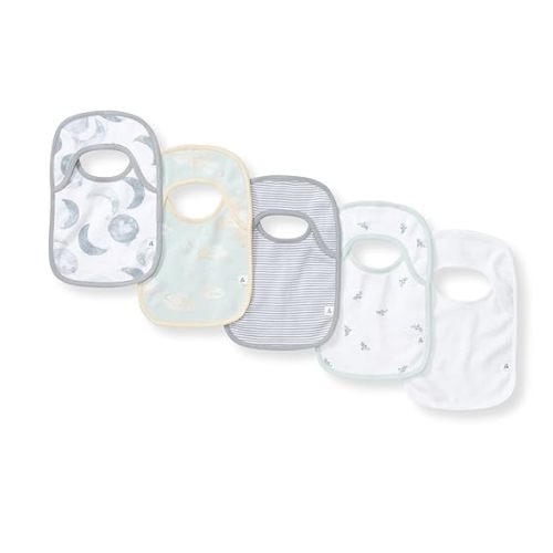 Burt's Bees Baby Organic Baby Bibs – 100% Cotton Newborn Infant Bibs for Baby Boys & Girls