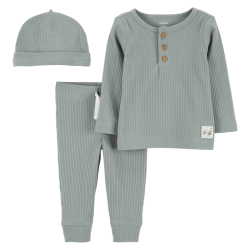 Green Baby 3-Piece Thermal Outfit Set | Carter’s Oshkosh Canada