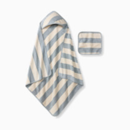 Burt's Bees Baby Organic Cotton Woven Terry Towel - Quarry Blue, One Size