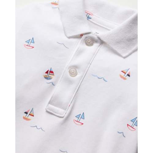 Baby's Pima Louis Play Romper, Bateau - Petite Plume | Maisonette