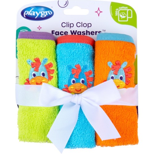 Playgro Clip Clop Face Washers