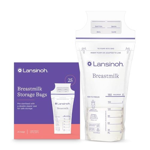 Lansinoh Breastmilk Storage Bags, 25 Count