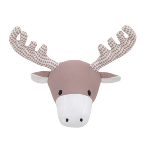 Harriet Bee NoJo Jovanni Moose Plush Wall Decor Head Faux Taxidermy | Wayfair