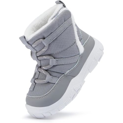 BMCiTYBM Baby Snow Boots Infant Winter Boots Toddler Boys Girls Warm Walking Shoes for 6 9 12 18 24 Months