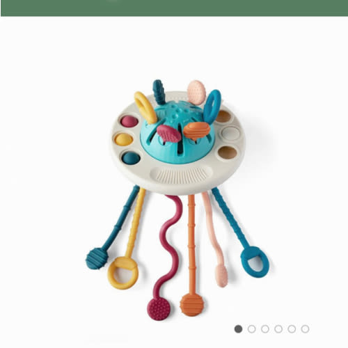 Montessori Toy Silicone UFO Pulling | Moonkie