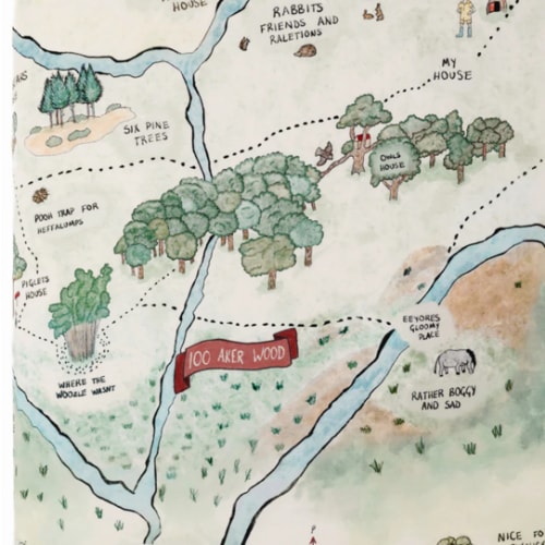 Hundred Acre Woods Bamboo Crib Sheet