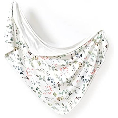 GRSSDER Baby Blankets Jersey Knit 34 x 44 Inches Watercolor Leaves