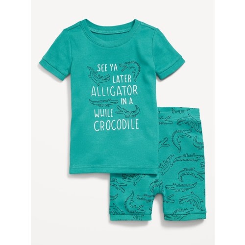 Snug-Fit Graphic Pajama Set for Toddler & Baby