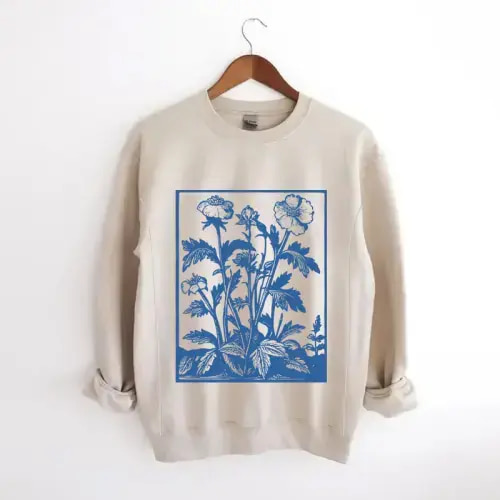 Vintage Wildflower Nursing Sweatshirt SIZE XL