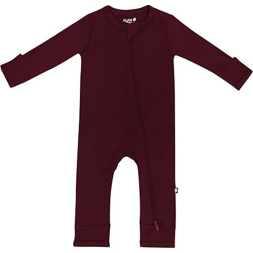 KYTE BABY Unisex Rayon Made From Bamboo Zippered Rompers 0-24 Months