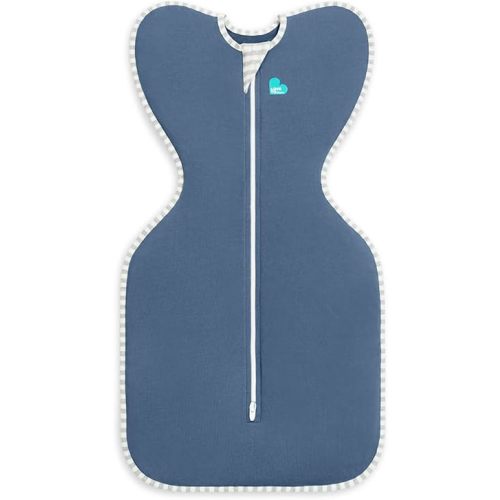 Love to Dream Swaddle UP, Baby Sleep Sack, Self-Soothing Swaddles for Newborns, Improves Sleep, Snug Fit Helps Calm Startle Reflex, New Born Essentials for Baby, 8-13lb, Denim