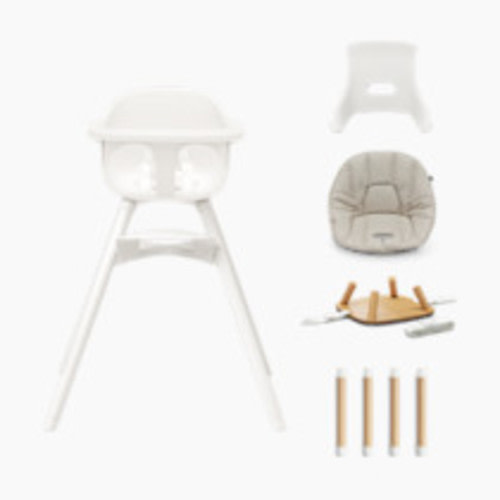 Lalo 3-in-1 High Chair Kit - Mono Coconut