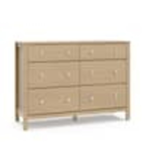 Storkcraft Horizon Driftwood 6-Drawer 47.88 in. Wide Dresser 03686-007