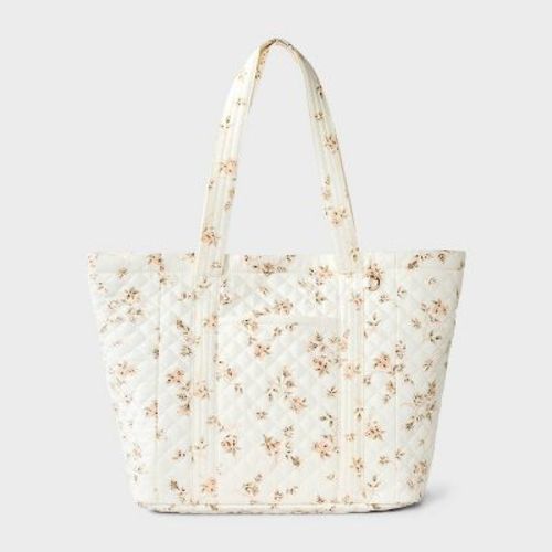 Soft Quilted Tote Bag - Universal Thread™ Ivory