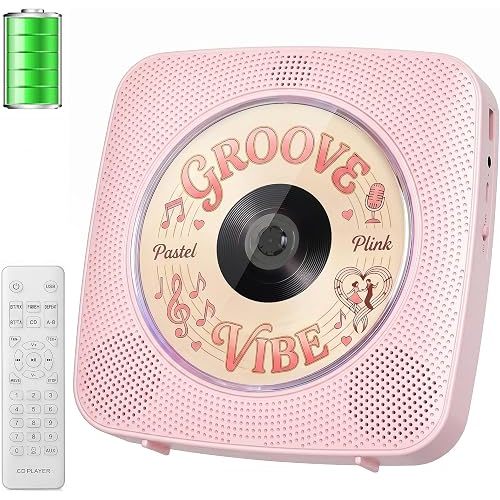 Gueray CD Player Portable Bluetooth CD Players for Home Rechargeable