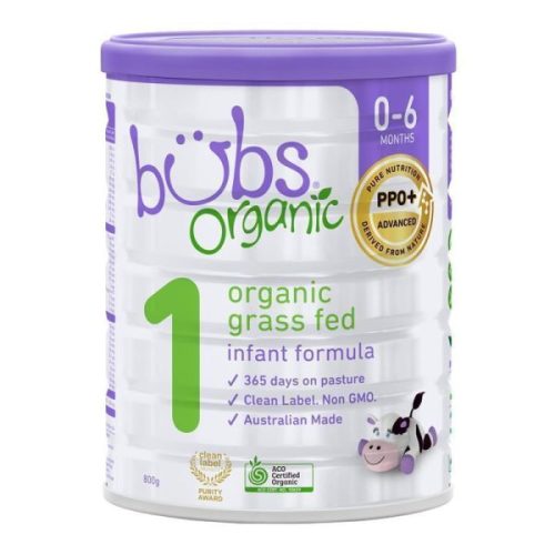 Bubs Organic Grass Fed Infant Milk Formula 800g | Australia Supplement Warehouse