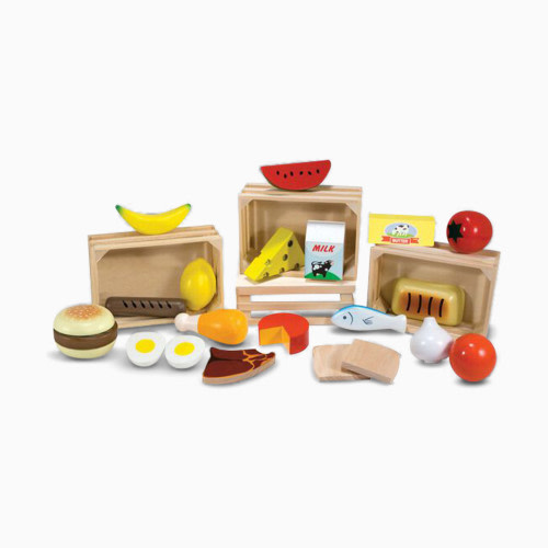 Melissa & Doug Food Groups Wooden Play Food