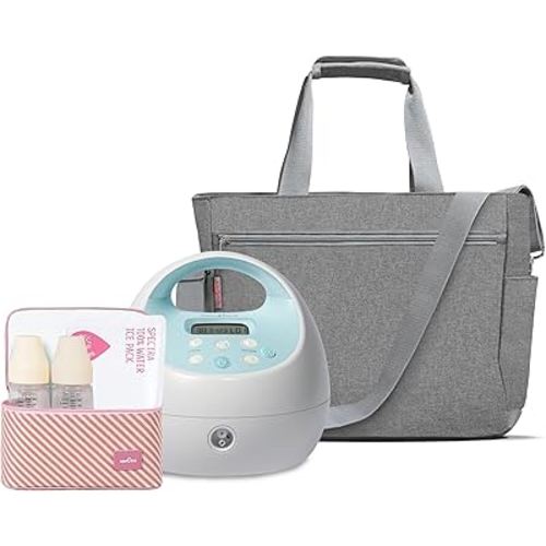 Spectra - S1 Plus Electric Breast Milk Pump with Tote Bag, Breast Milk Bottles and Cooler for Baby Feeding