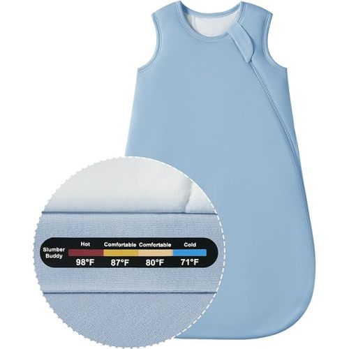 Baby Bamboo Viscose Sleep Sack, 70% Rayon Made from Bamboo 30% Cotton 1.0 TOG Months Toddler Infant