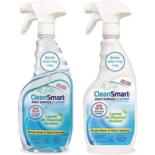 CleanSmart Daily Surface Cleaner and Pet-safe Disinfectant, Kills 99.9% of Viruses & Bacteria, 23 ounce Spray (pack of 2)