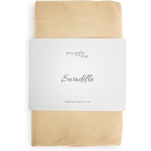 snuggle me Swaddle | Organic Cotton Swaddle Blanket, Soft Stretch, 47 x 47 inches (Honey)