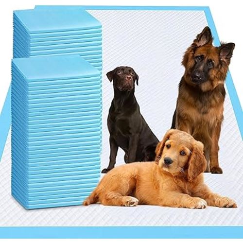 XXXXL Puppy Pee Pads 35"x47" 30 Count, Extra Large for Dogs, Leak-Proof & Super Absorbent, Thicken Disposable Potty Training Pads for Cats Rabbits