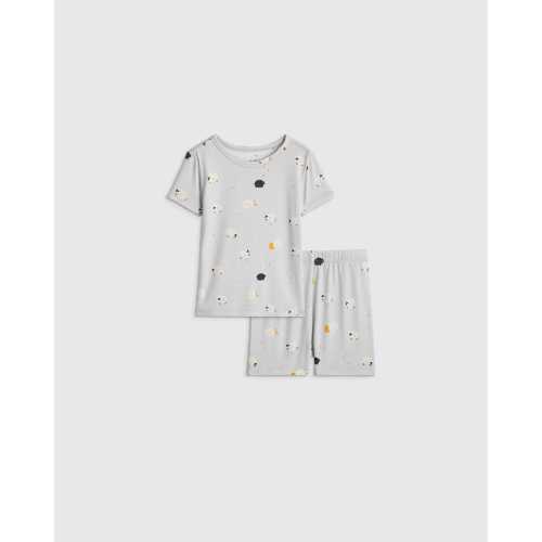 Bamboo Short Sleeve and Shorts Pajama Set - Baby in Little Sheep