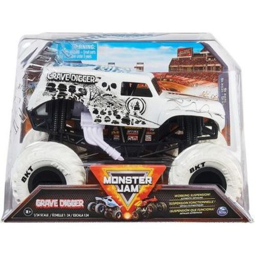 Monster Jam, Official Grave Digger Monster Truck, Collector Die-Cast Vehicle 1:24