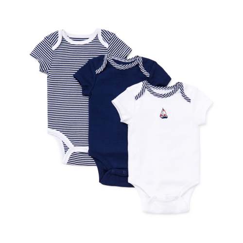Puppy Toile 3-Pack Bodysuits