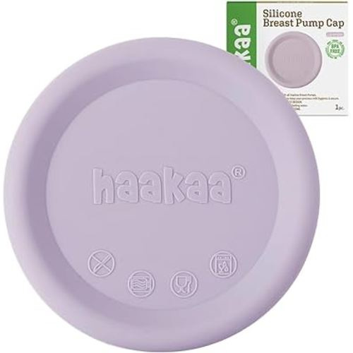 haakaa Manual Breast Pump Cap (Lavender) - Made of Premium Grade Silicone, Suitable for All haakaa Breast Pump