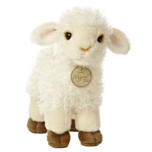 Aurora Small Baby Lamb Miyoni Tots Adorable Stuffed Animal White 7"