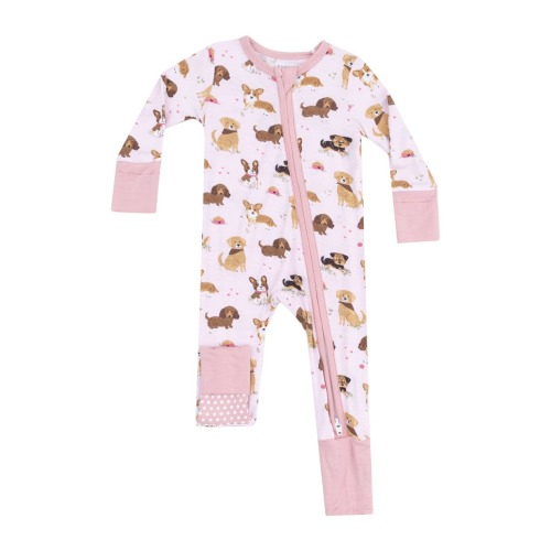 Best Friend Dogs Convertible Zip Romper, 3-6M