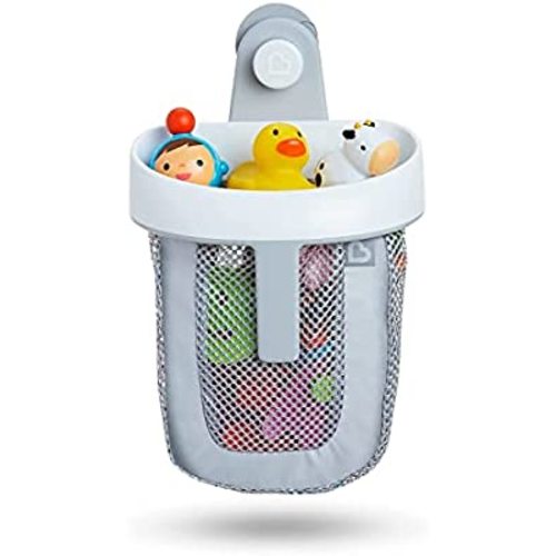 Munchkin Hanging Bath Toy Storage with Quick Drying Mesh, Grey