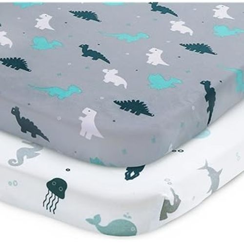 Amazon.com: Pack and Play Sheets, Pack n Play Sheets Ultra Soft, Mini Crib Sheets 2 Pack, Pack n Play Mattresses Sheets Compatible with Graco Pack n Play, Soft and Breathable, Grey : Baby