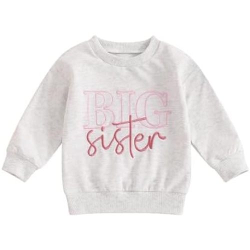 Sibling Matching Outfit Big Brother/Sister Little Brother/Sister Clothes Long Sleeve Letter Sweatshirt Top