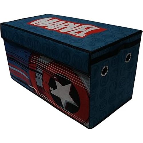 Idea Nuova Marvel Avengers Collapsible Children’s Toy Storage Trunk, Durable with Lid