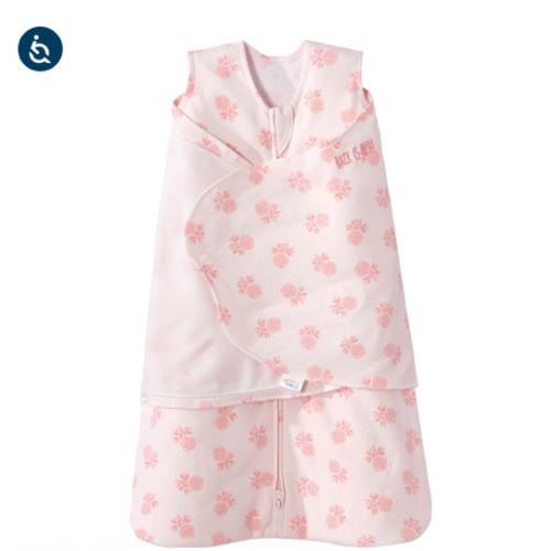Rose Toss Blush Cotton Swaddle - Newborn | HALO
