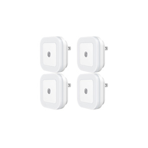 SYCEES LED Night Light, Plug into Wall, Dusk to Dawn Sensor, Compact Size, Energy Efficient, Long-Life, Night Lights for Hallway, Stairs, Kitchen, Bathroom, Bedroom, Nursery, Warm White, 6-Pack