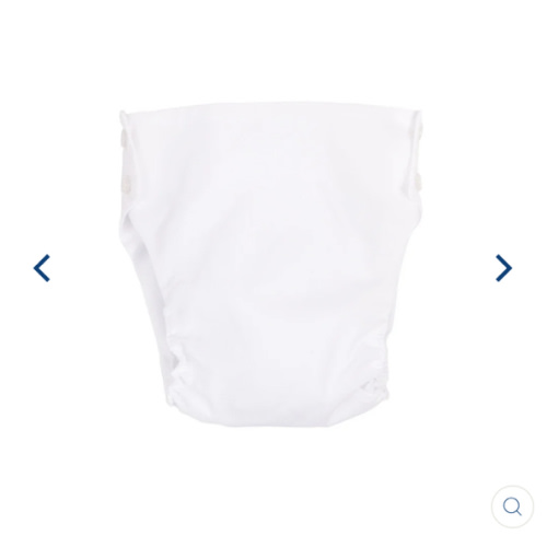 Dalton Diaper Cover - Worth Avenue White