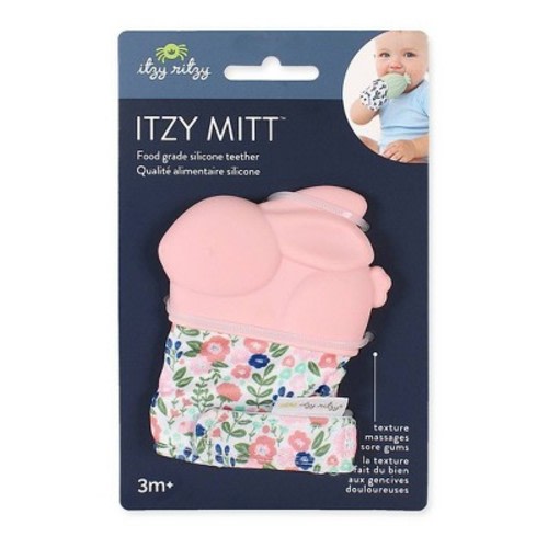 Itzy Ritzy Teething Mitt, Color: Blush Bunny