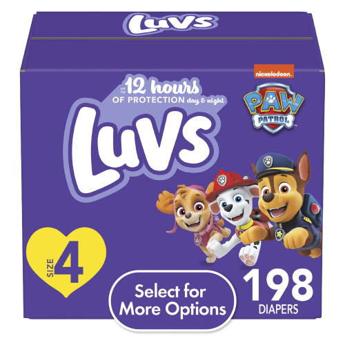 Luvs Diapers Size 4, 198 Count (Select for More Options)