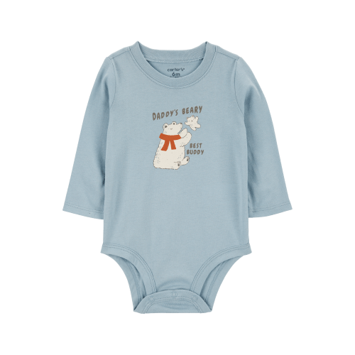 Baby Polar Bear Long-Sleeve Bodysuit - Carter's | Carter's