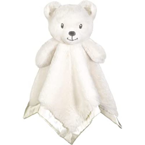 Bear Security Blanket Soft Baby Lovey Fluffy Blanket Unisex Lovie Snuggle Toy Baby Bear Stuffed Gift for Newborn, Boys and Girls, 13.5 Inch
