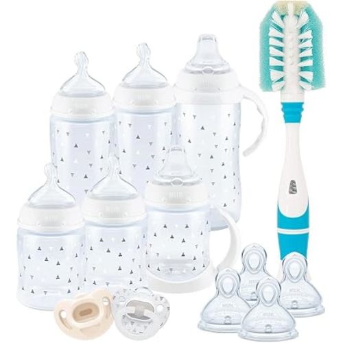 NUK Smooth Flow Anti Colic Baby Bottle Newborn Gift Set