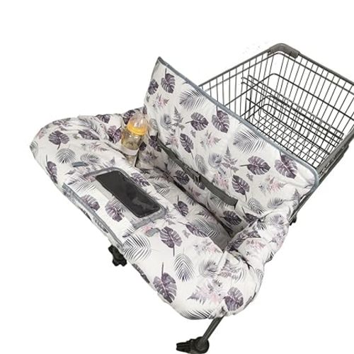 RHYDEER Shopping cart Cover for Baby high Chair Cover, roll in and go, Universal fit, Grey Arrow