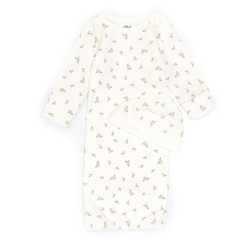 Little Me Baby Girls Long-Sleeve Rosebud Floral Gown