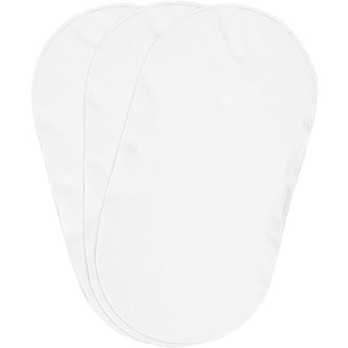 Boppy Changing Pad Liners, Pack of 3, White, Soft Terrycloth with Waterproof Backing Makes Wiggly Diaper Changes Easier and Comfy, For Quicker Cleanup of Changing Pads, Machine Washable and Dryable