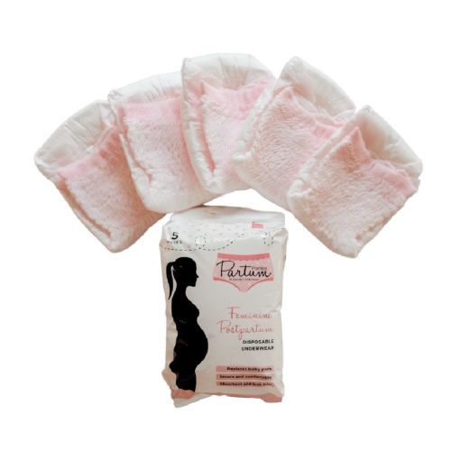 Partum Panties 5 Pack Disposable Underwear Medium